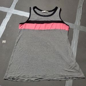 Neon striped tank top